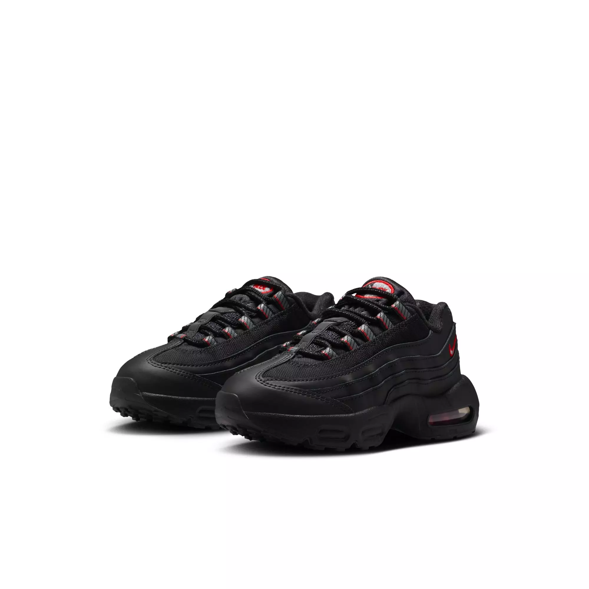 Nike Air Max 95 Recraft "Black/Smoke Grey/University Red/White" Preschool Boys' Shoe - BLACK/RED