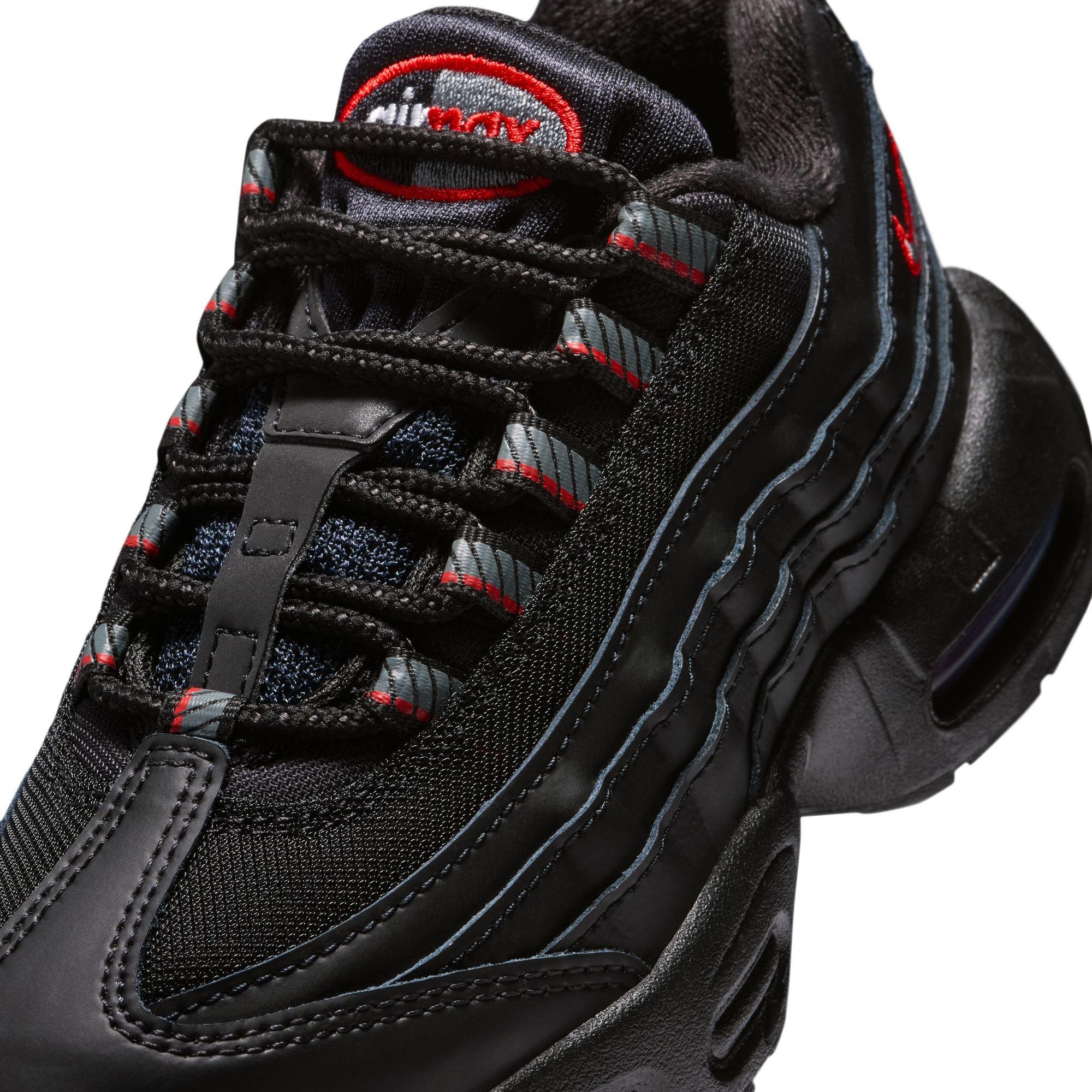 Nike Air Max 95 Recraft Preschool Boys' "Black/Smoke Grey/University Red/White" Shoe