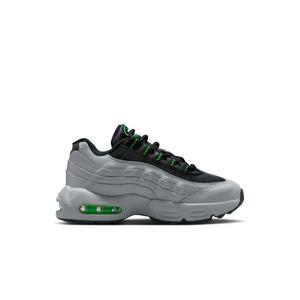 Nike Air Max 95 Recraft "Lt Smoke Grey/Black/Green Strike/White" Preschool Boys' Shoe