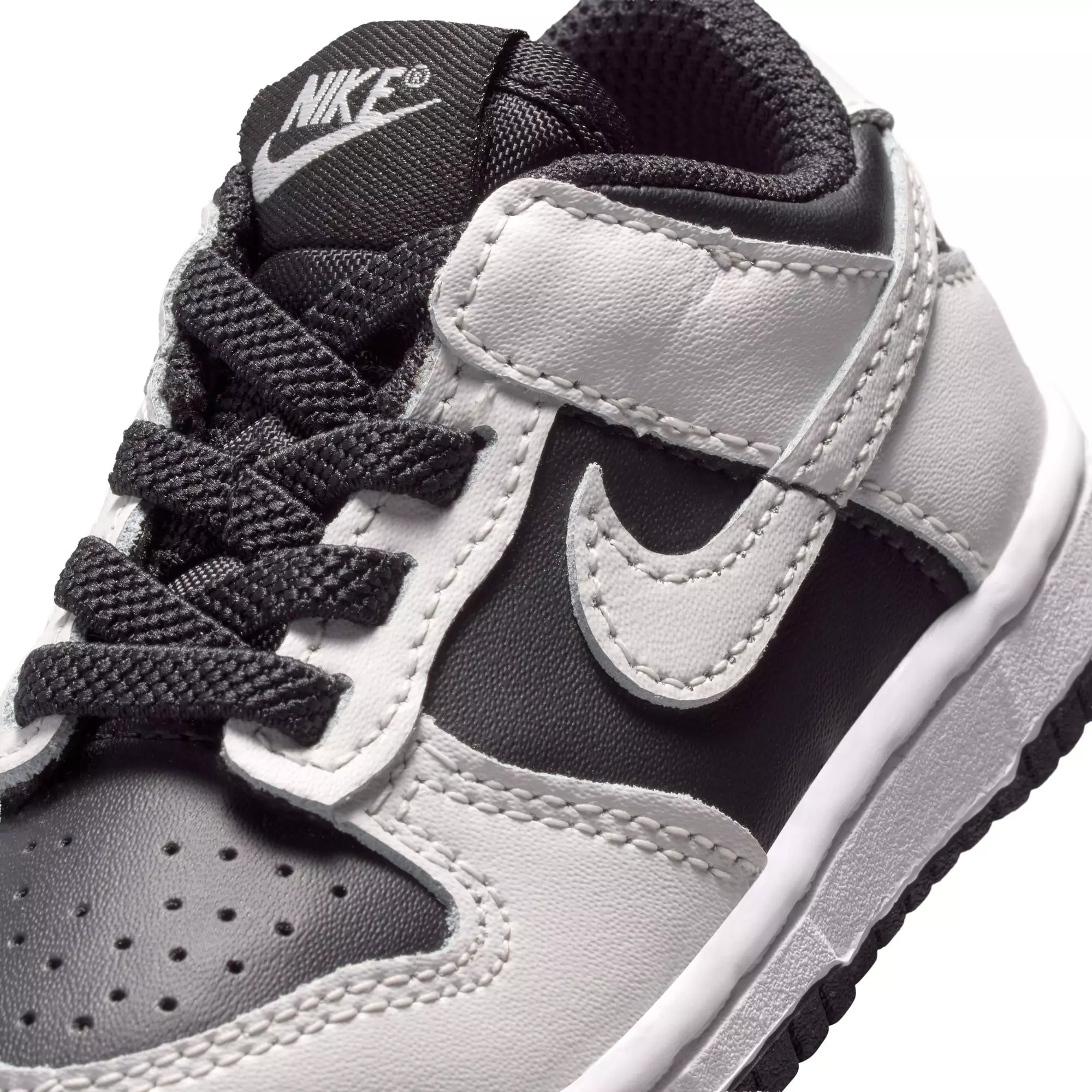 Nike Dunk Low "Black/Platinum Tint/White" Toddler Boys' Shoe - BLACK/GREY