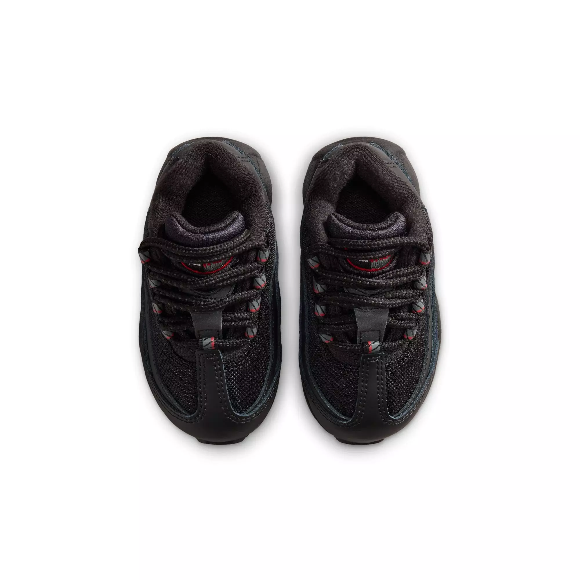 Nike Air Max 95 Recraft "Black/Smoke Grey/University Red/White" Toddler Boys' Shoe - BLACK/RED
