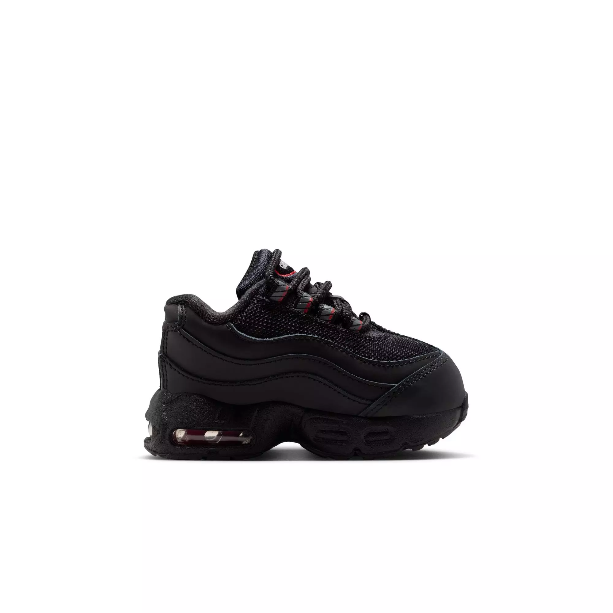 Nike Air Max 95 Recraft "Black/Smoke Grey/University Red/White" Toddler Boys' Shoe - BLACK/RED