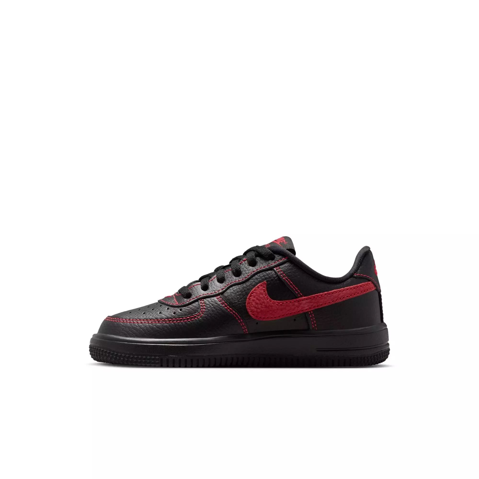 Nike Force 1 Low LV8 3 "Black/University Red" Preschool Boys' Shoe - BLACK/RED