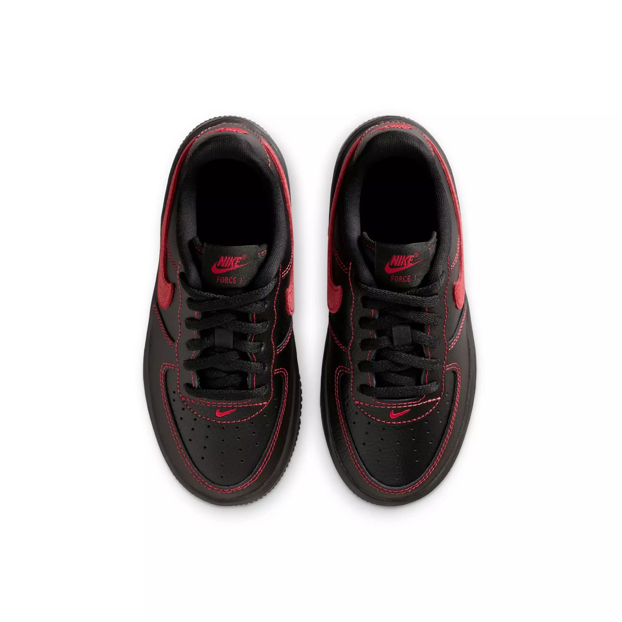 Nike Force 1 Low LV8 3 "Black/University Red" Preschool Boys' Shoe - BLACK/RED