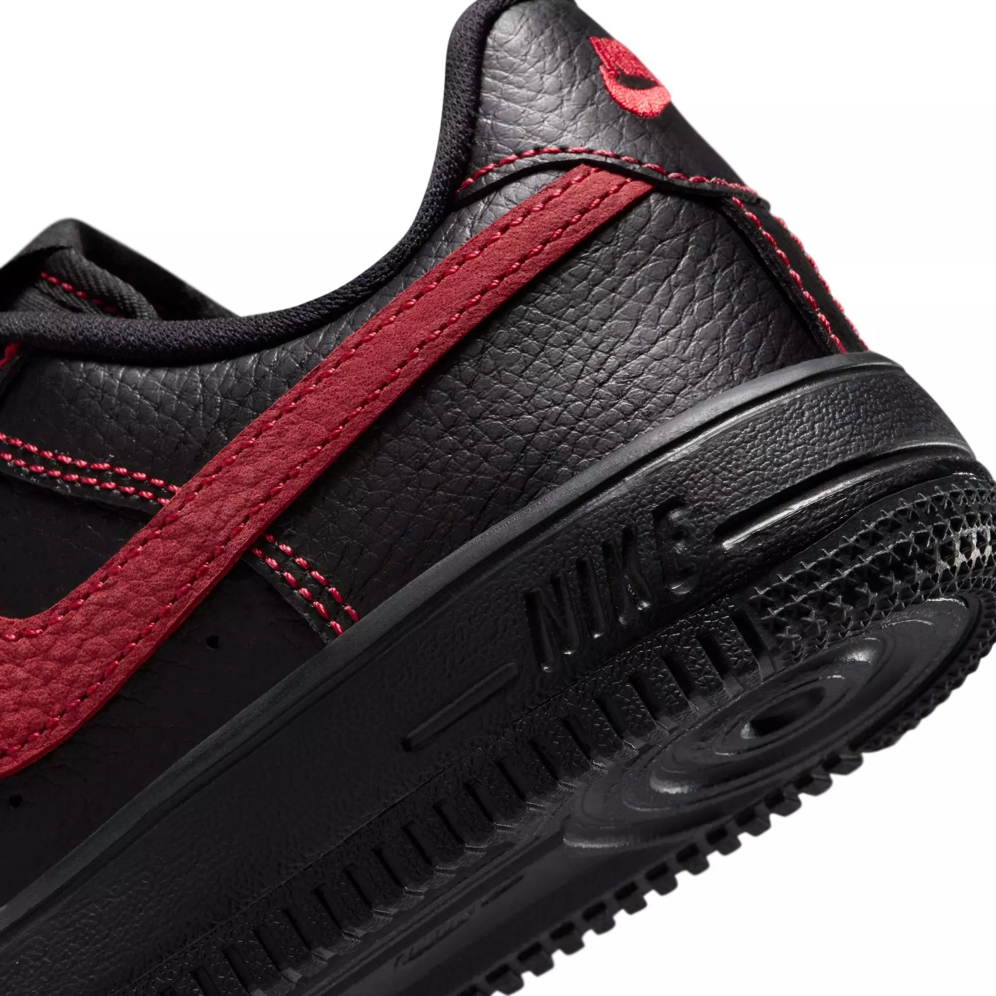Nike Force 1 Low LV8 3 "Black/University Red" Preschool Boys' Shoe - BLACK/RED