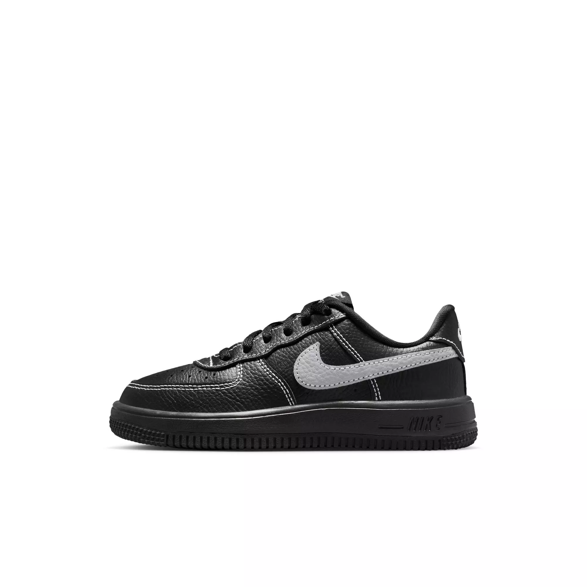 Nike Air Force 1 Low LV8 3 "Black/Wolf Grey" Preschool Boys' Shoe - BLACK/GREY