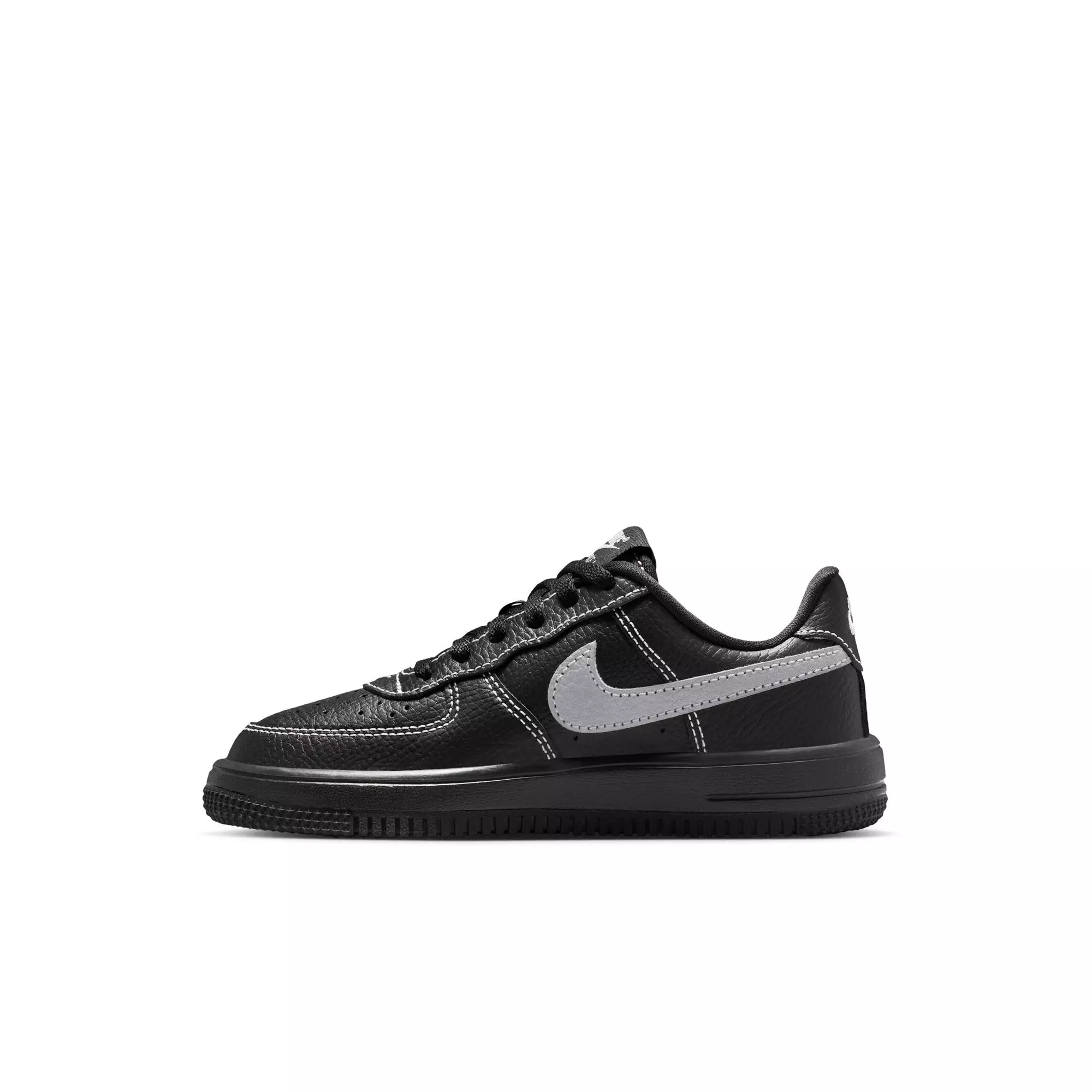 Nike Air Force 1 Low LV8 3 "Black/Wolf Grey" Preschool Boys' Shoe - BLACK/GREY