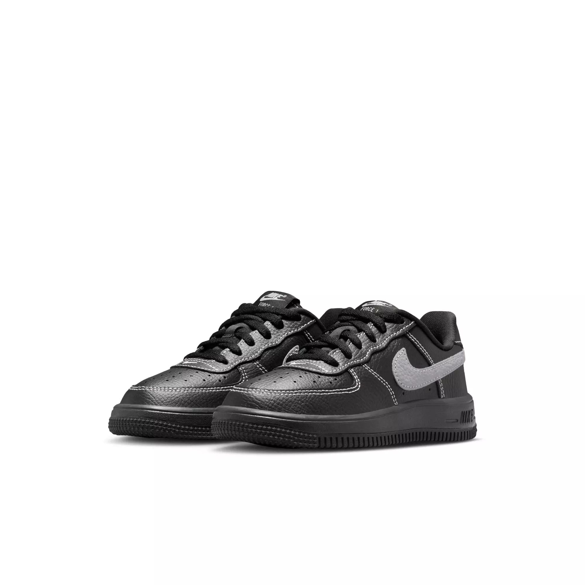 Nike Air Force 1 Low LV8 3 "Black/Wolf Grey" Preschool Boys' Shoe - BLACK/GREY