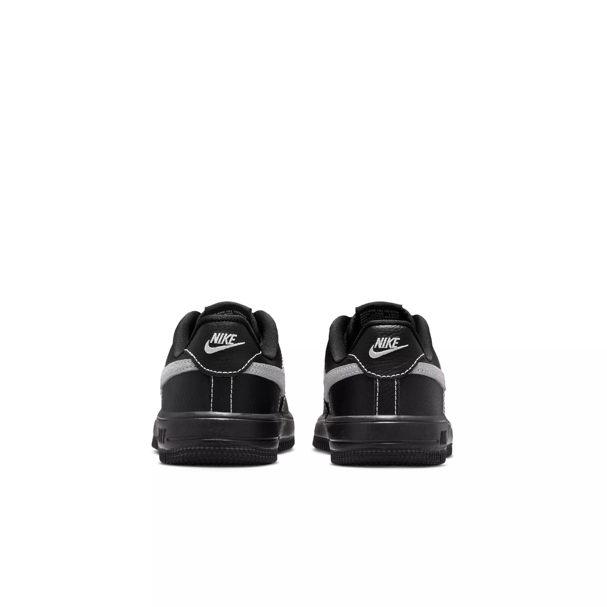 Nike Air Force 1 Low LV8 3 "Black/Wolf Grey" Preschool Boys' Shoe - BLACK/GREY