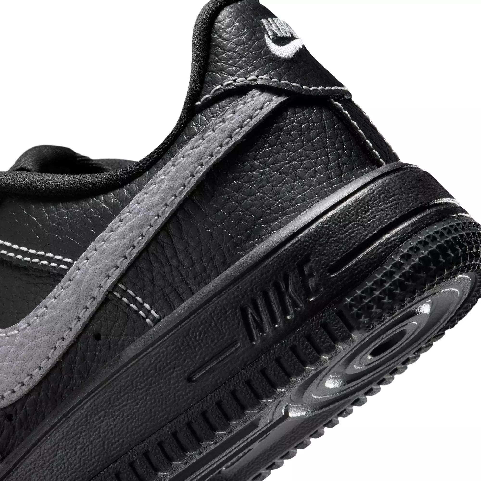 Nike Air Force 1 Low LV8 3 "Black/Wolf Grey" Preschool Boys' Shoe - BLACK/GREY