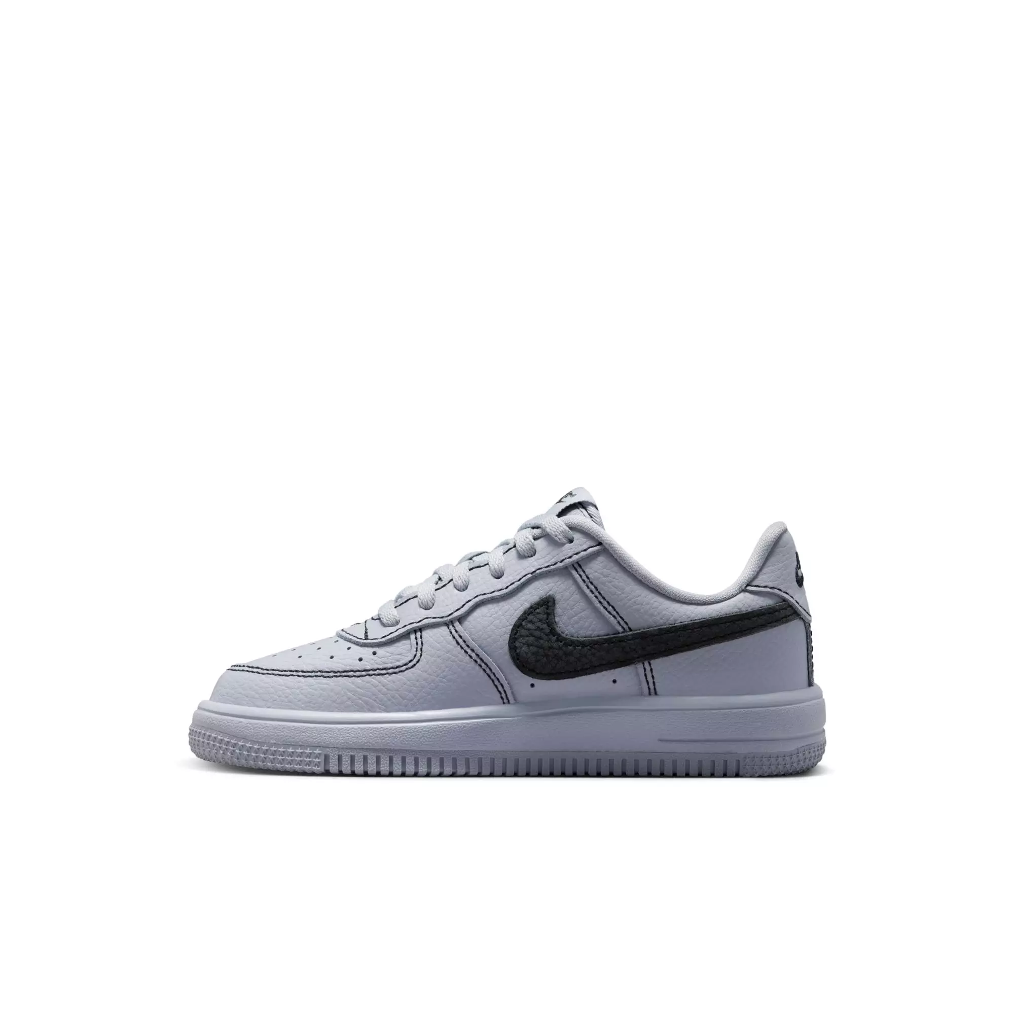 Nike Air Force 1 Low LV8 3 "Wolf Grey/Black" Preschool Boys' Shoe - GREY/BLACK