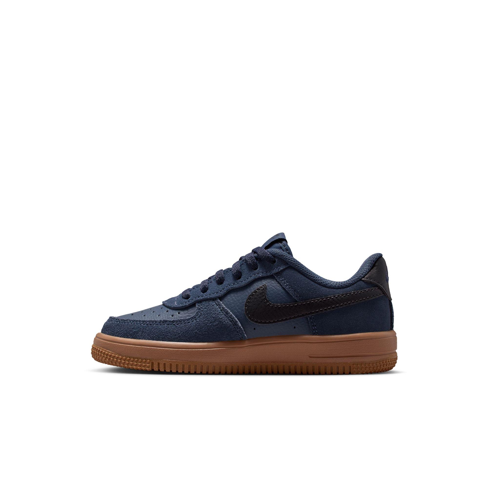 Nike Air Force 1 Low LV8 2 Preschool Boys' "Thunder Blue/Off Noir/Gum Med Brown" Shoe