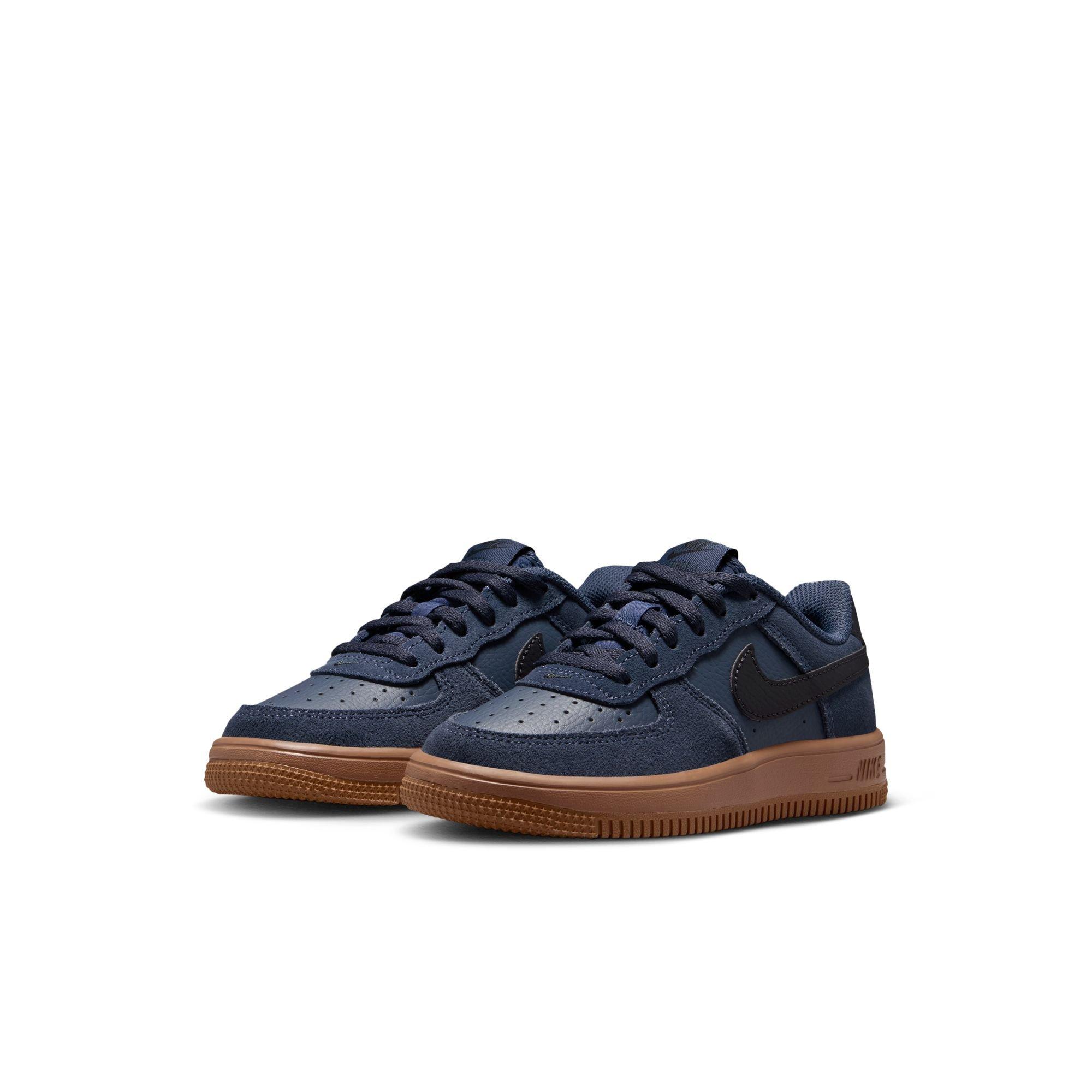 Nike Air Force 1 Low LV8 2 Preschool Boys' "Thunder Blue/Off Noir/Gum Med Brown" Shoe