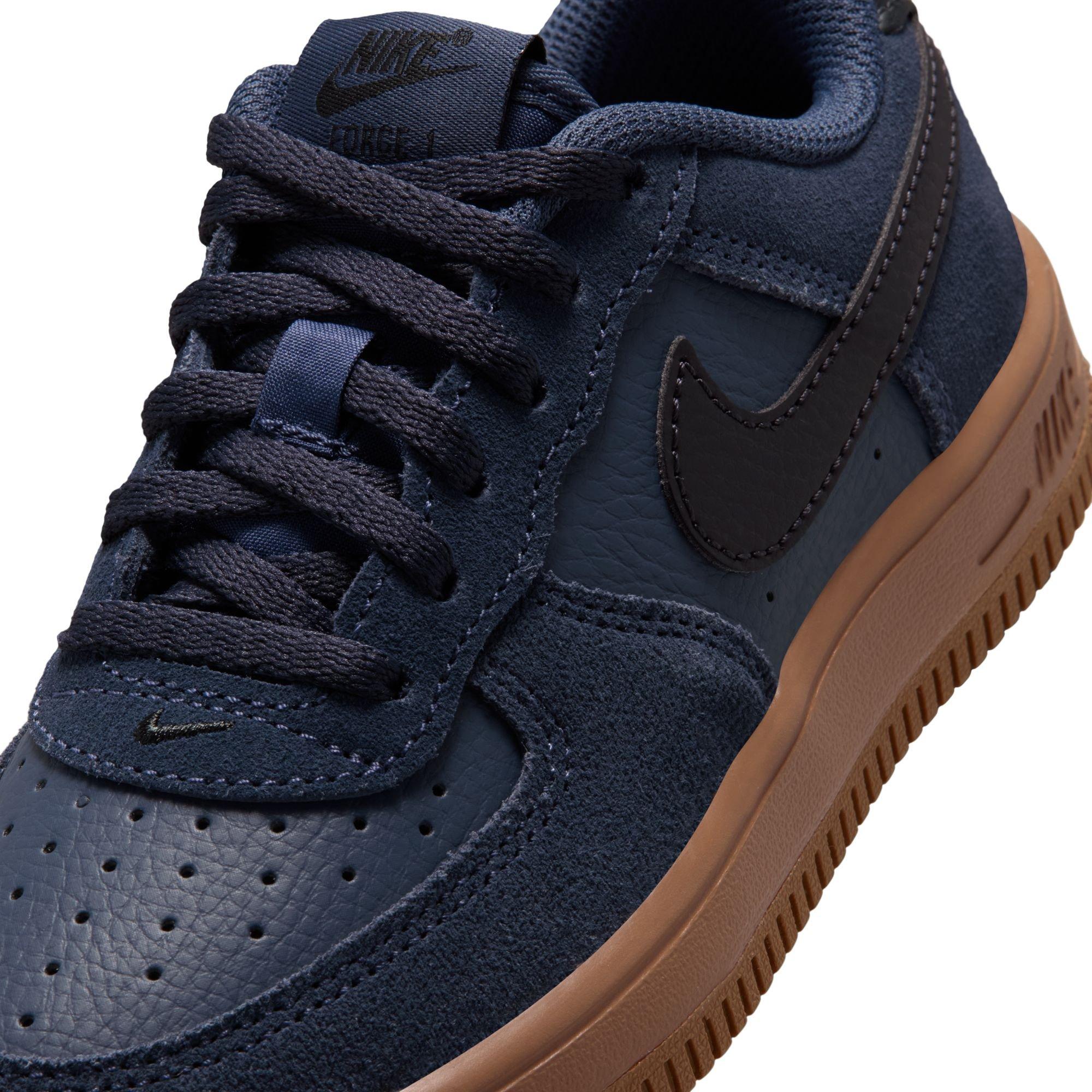 Nike Air Force 1 Low LV8 2 Preschool Boys' "Thunder Blue/Off Noir/Gum Med Brown" Shoe