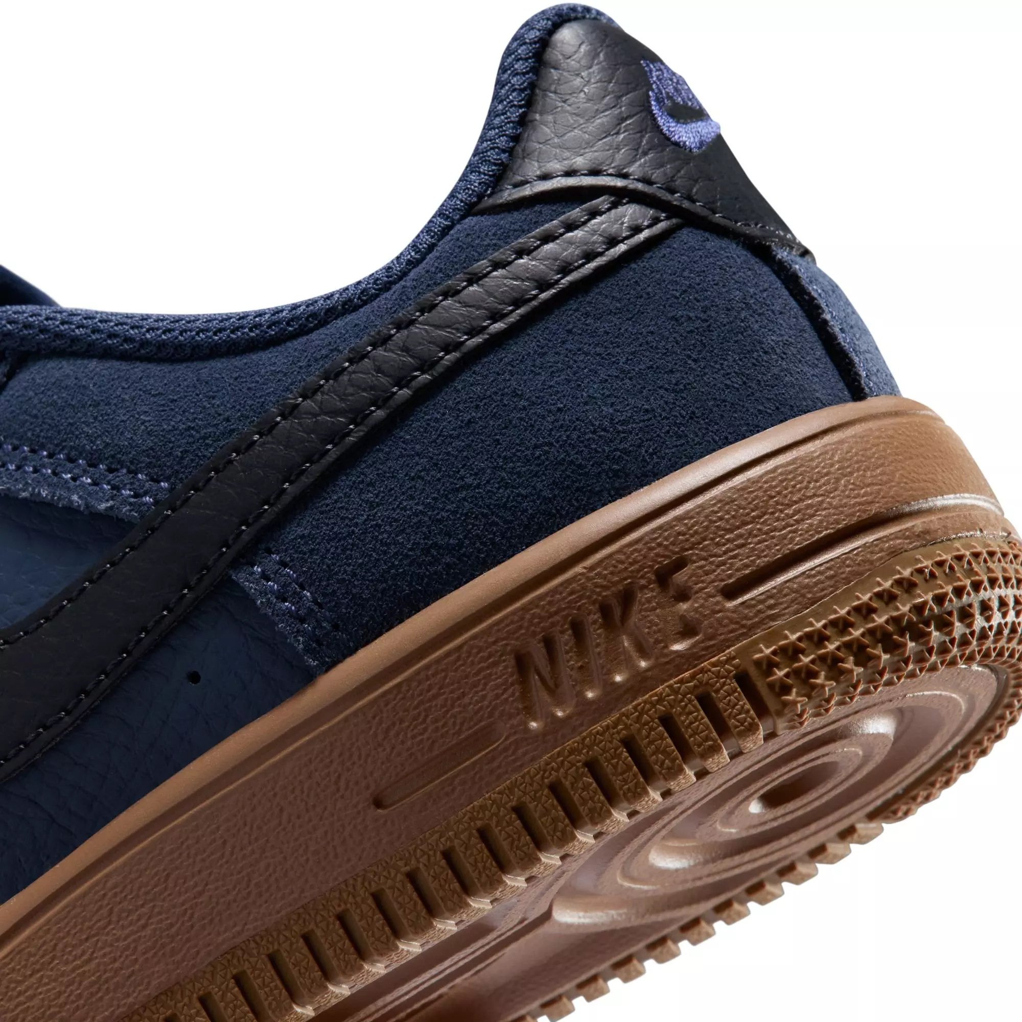 Nike Air Force 1 Low LV8 2 "Thunder Blue/Off Noir/Gum Med Brown" Preschool Boys' Shoe - BLUE JEAN