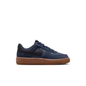 Nike Air Force 1 Low LV8 2 "Thunder Blue/Off Noir/Gum Med Brown" Preschool Boys' Shoe