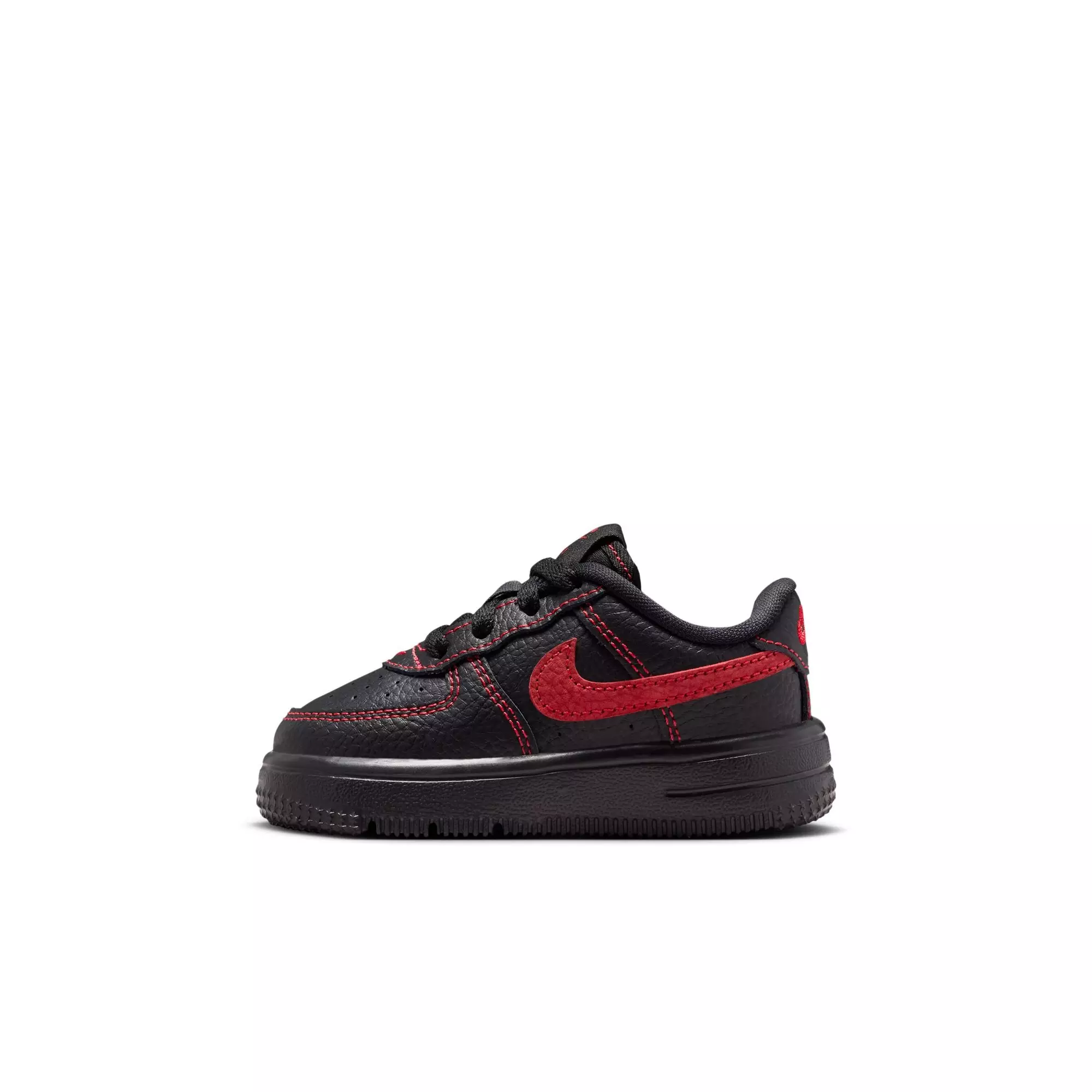 Nike Air Force 1 Low LV8 3 "Black/University Red" Toddler Boys' Shoe - BLACK/RED
