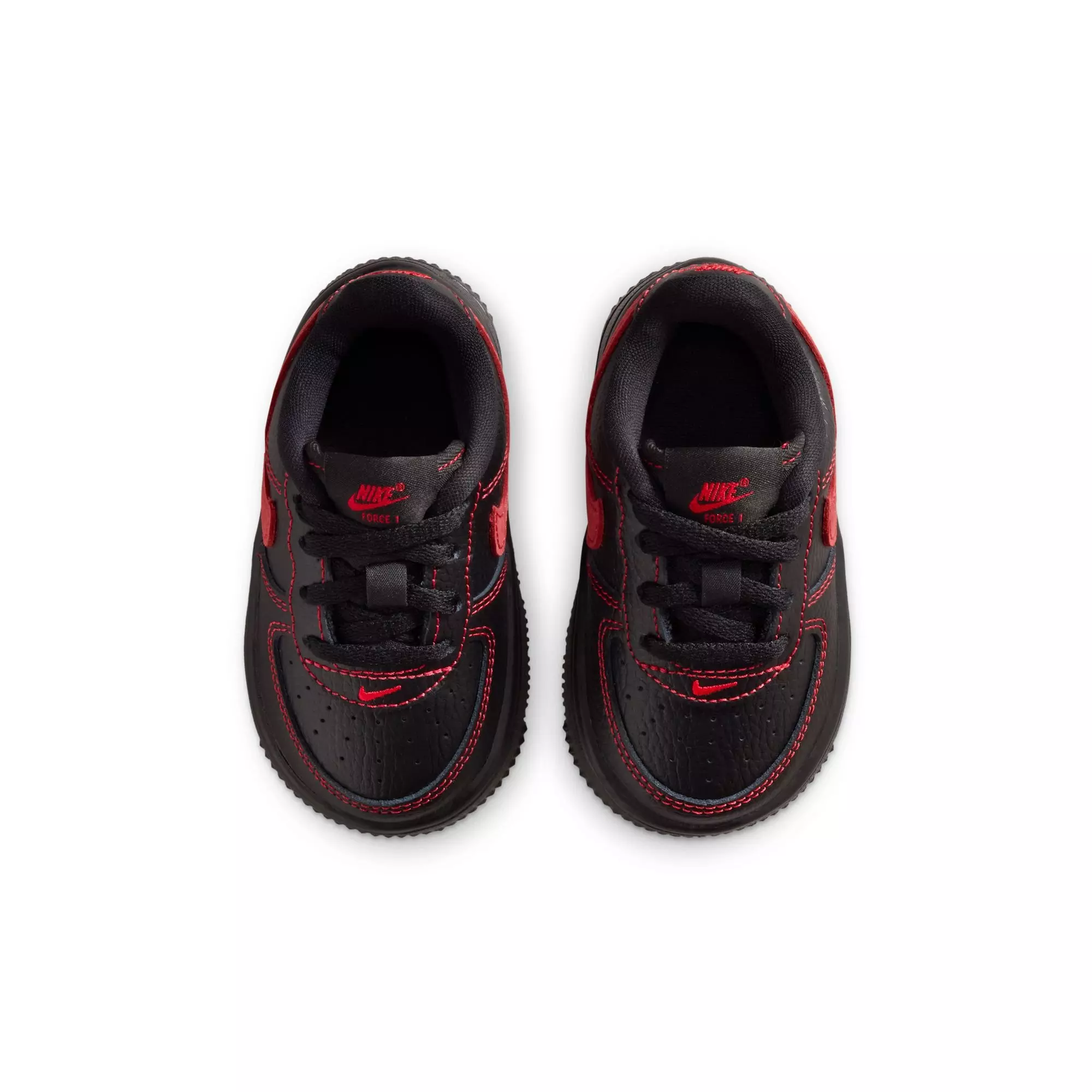 Nike Air Force 1 Low LV8 3 "Black/University Red" Toddler Boys' Shoe - BLACK/RED
