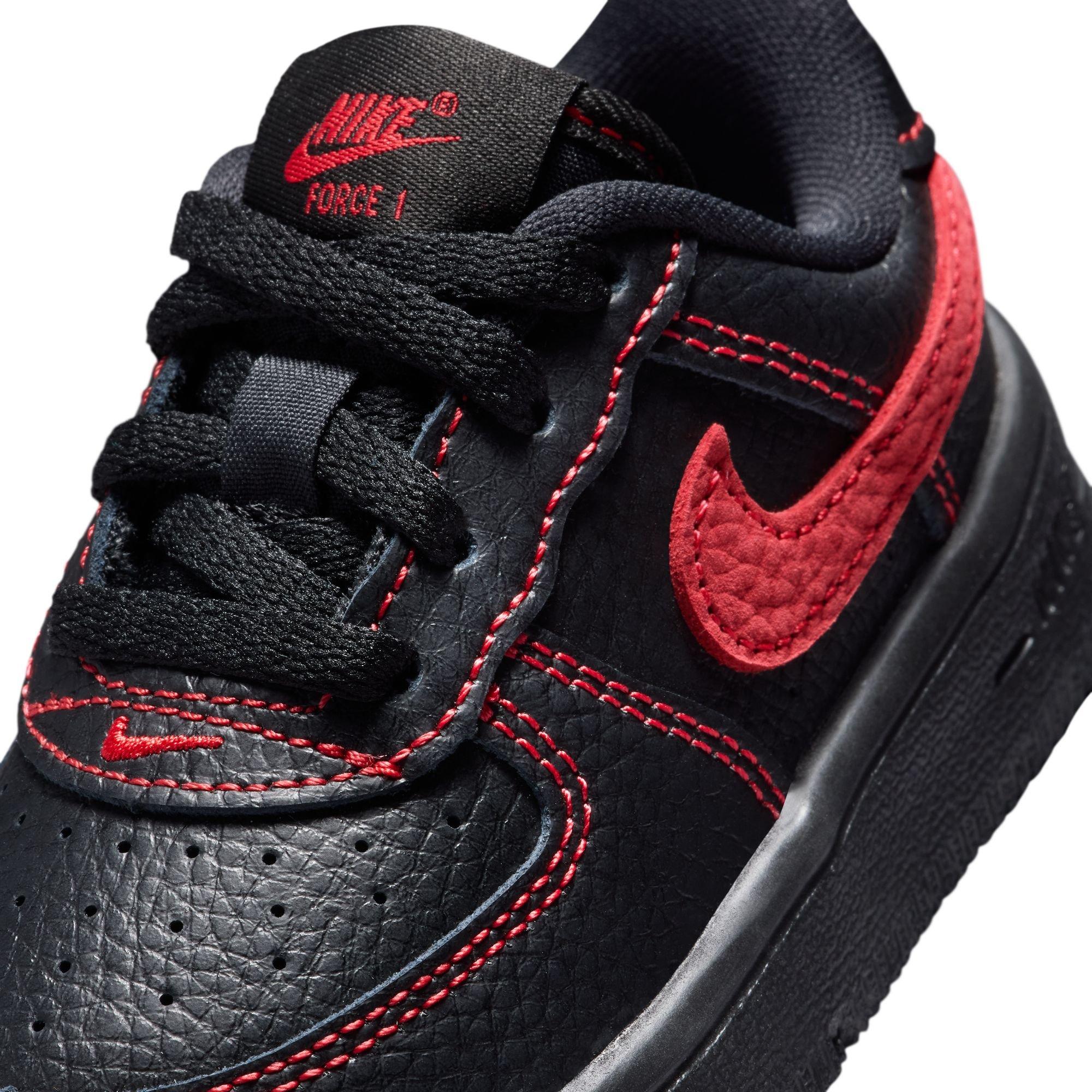 Nike Air Force 1 Low LV8 3 Toddler Boys' "Black/University Red" Shoe