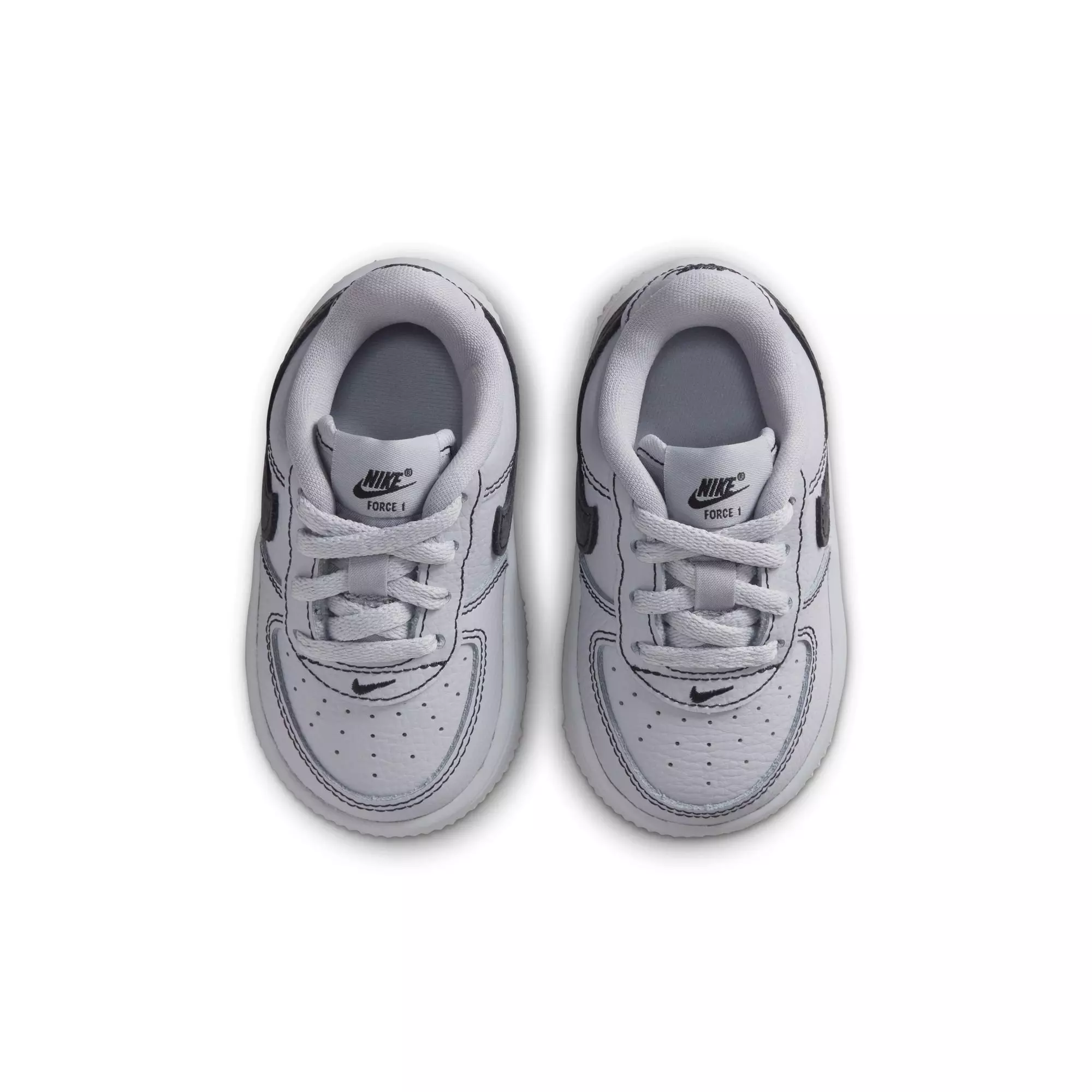 Nike Air Force 1 Low LV8 3 "Wolf Grey/Black" Toddler Boys' Shoe - GREY/BLACK