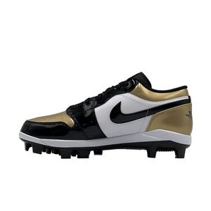 Jordan 1 Retro MCS Low "Metallic Gold/Black/White" Men's Baseball Cleat