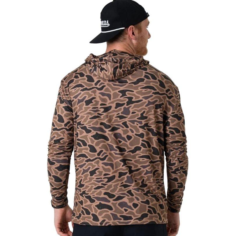 Burlebo Men's Performance Hoodie - Gauge Camo - BROWN/BLACK Thumbnail View 2