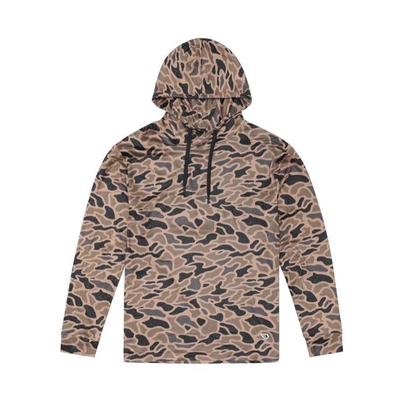 Burlebo Men's Performance Hoodie - Gauge Camo - BROWN/BLACK Thumbnail View 3