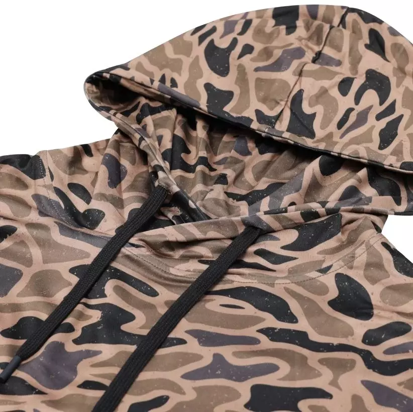 Burlebo Men's Performance Hoodie - Gauge Camo - BROWN/BLACK