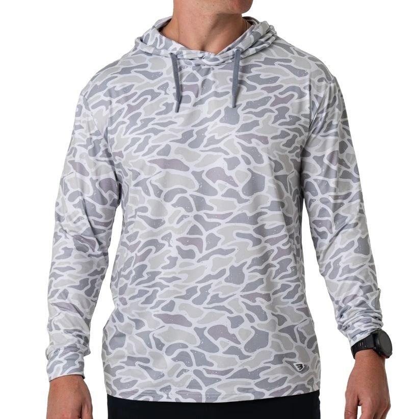 Burlebo Men's Performance Hoodie - White&nbsp;Camo - WHITE Thumbnail View 1