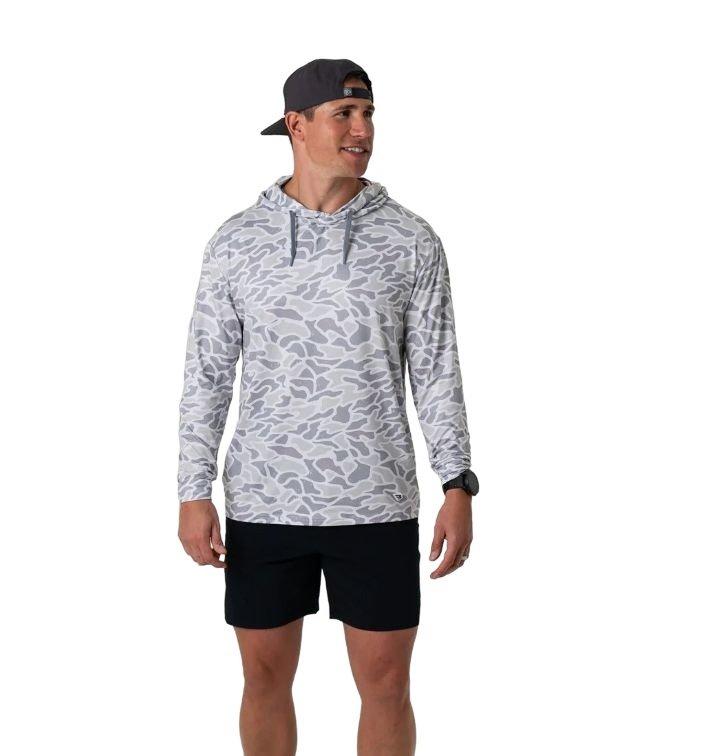 Burlebo Men's Performance Hoodie - White&nbsp;Camo - WHITE Thumbnail View 3
