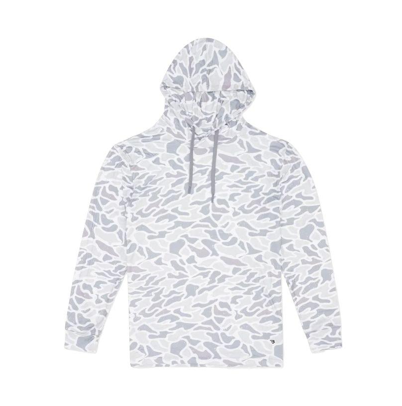 Burlebo Men's Performance Hoodie - White&nbsp;Camo - WHITE Thumbnail View 4