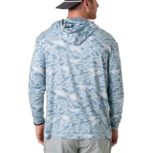 Burlebo Men's Performance Hoodie - Seaside Camo