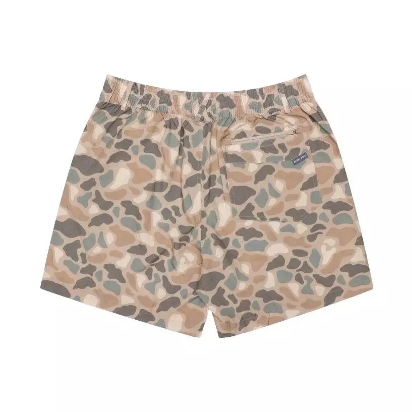 Burlebo Men's Everyday Shorts - Pintail Camo - BROWN