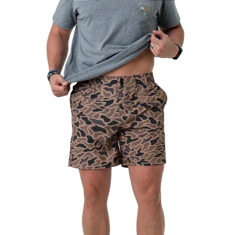 Burlebo Men's Everyday Shorts - Gauge&nbsp;Camo - BROWN/BLACK Thumbnail View 1