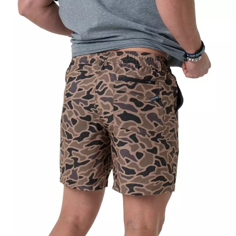 Burlebo Men's Everyday Shorts - Gauge Camo - BROWN/BLACK