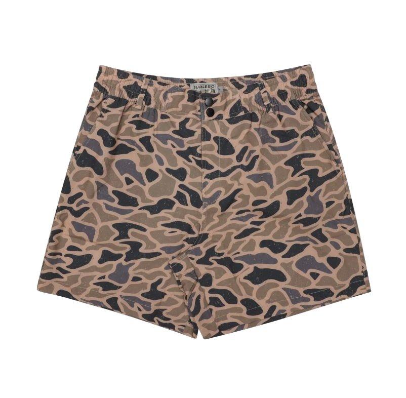 Burlebo Men's Everyday Shorts - Gauge&nbsp;Camo - BROWN/BLACK Thumbnail View 4