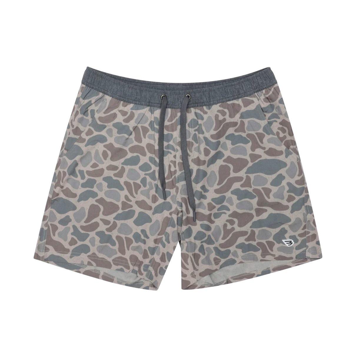 Burlebo Men's Athletic Shorts - Classic Deer Camo - CAMOUFLAGE Thumbnail View 5