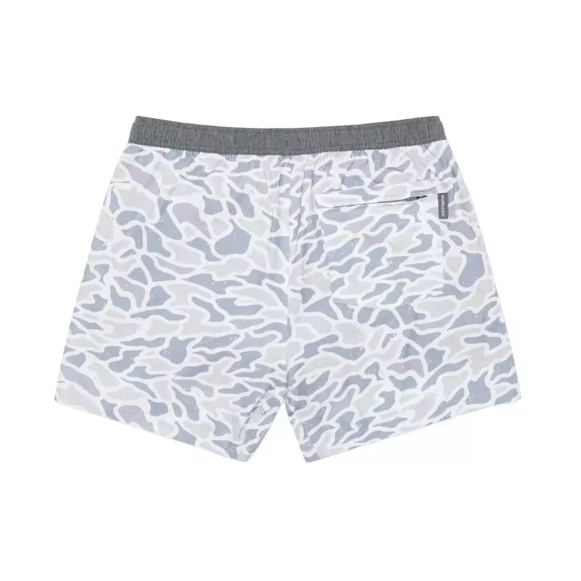 Burlebo Men's Athletic Shorts - White Camo - WHITE