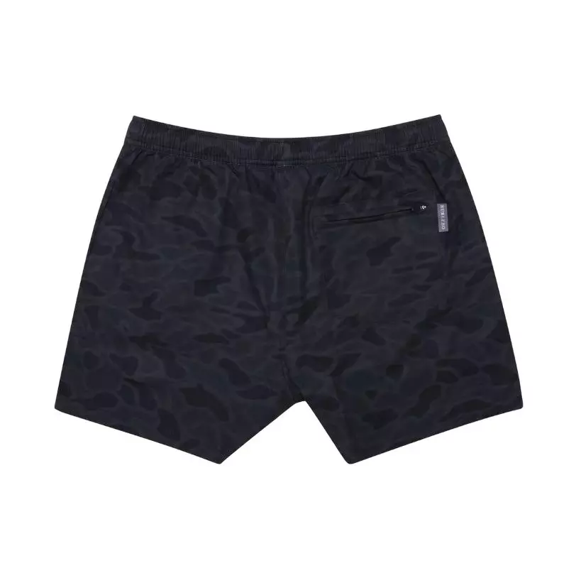 Burlebo Men's Athletic Shorts - Black Camo - BLACK