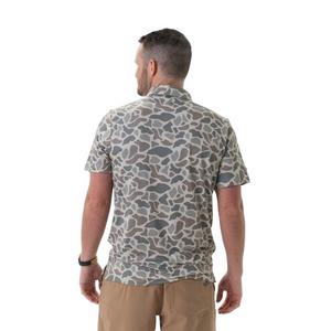 Burlebo Men's Performance Polo - Classic Deer Camo