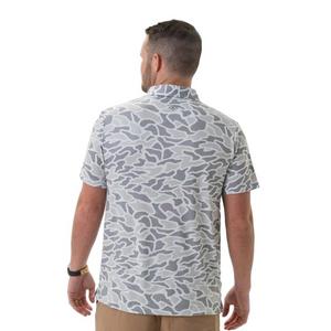 Burlebo Men's Performance Polo - White ​Camo