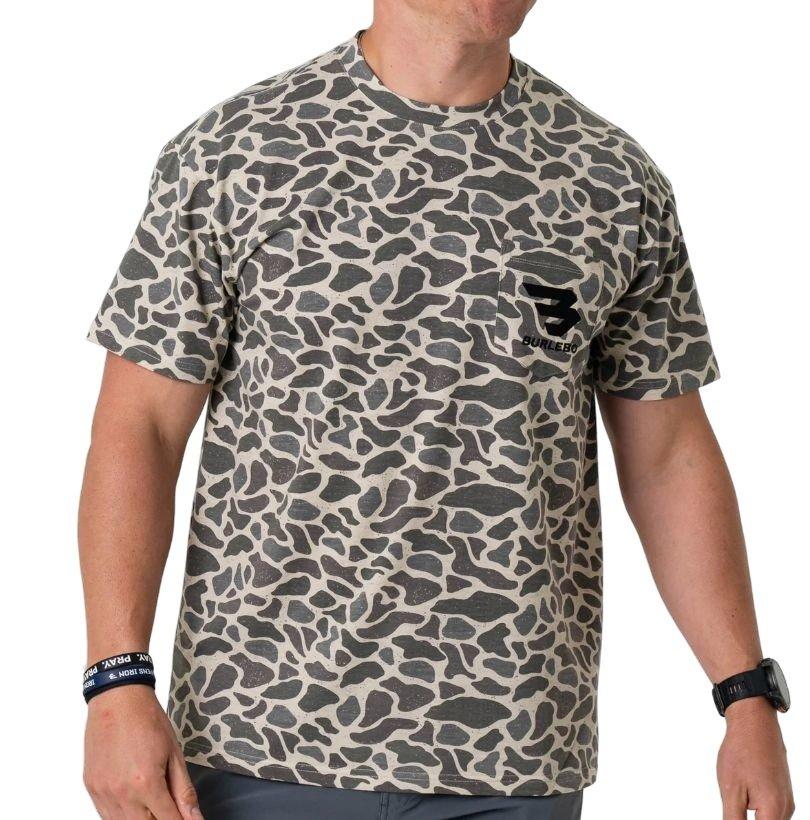 Burlebo Men's Pocket Tee - Classic Deer Camo - CAMOUFLAGE Thumbnail View 1
