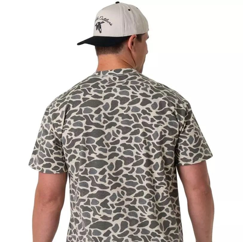 Burlebo Men's Pocket Tee - Classic Deer Camo - CAMOUFLAGE