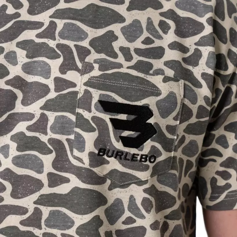 Burlebo Men's Pocket Tee - Classic Deer Camo - CAMOUFLAGE