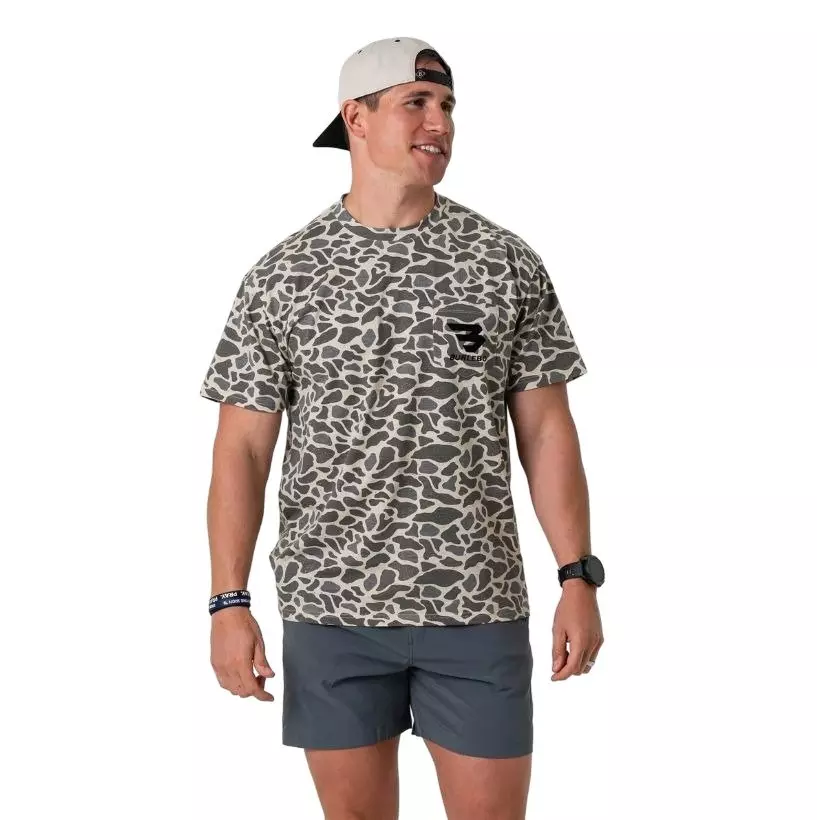 Burlebo Men's Pocket Tee - Classic Deer Camo - CAMOUFLAGE