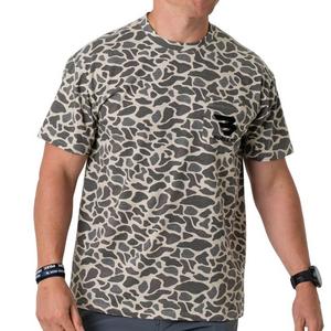 Burlebo Men's Pocket Tee - Classic Deer Camo