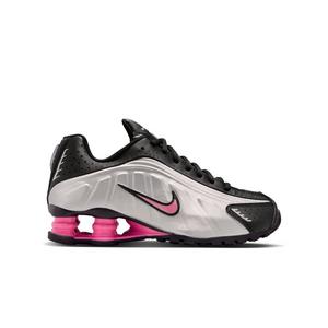 Nike Shox R4 "Black/Metallic Silver/Pinksicle" Grade School Girls' Shoe