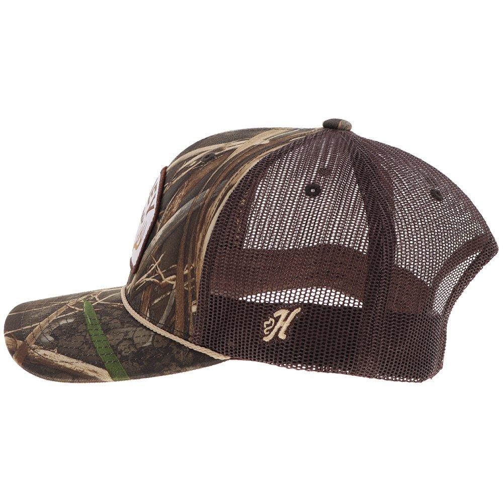 Hooey Outfitter Camo Trucker Snapback Hat-Brown - CAMOUFLAGE Thumbnail View 3