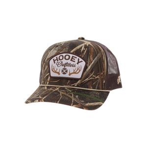 Hooey Outfitter Camo Trucker Snapback Hat-Brown