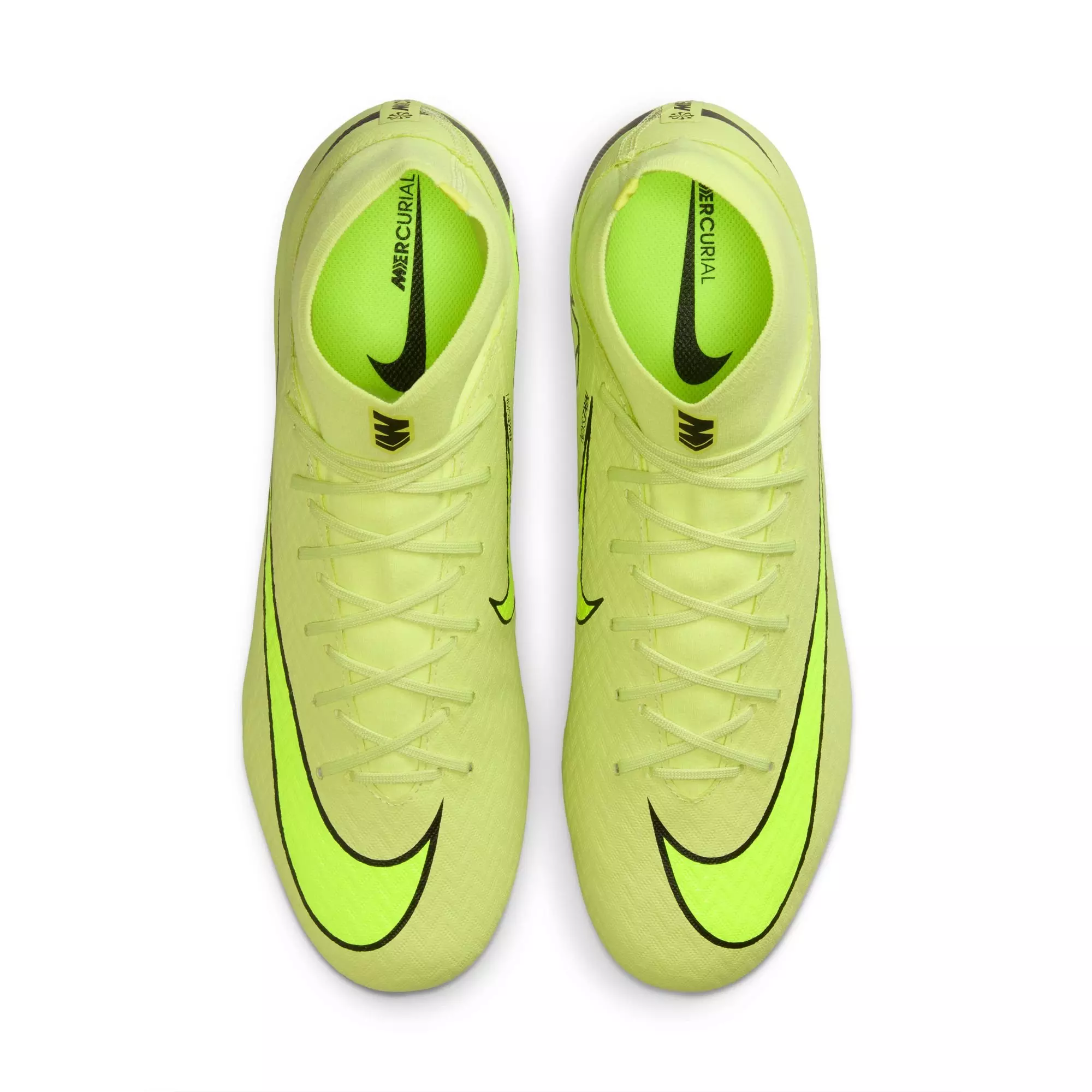 Nike Mercurial Superfly 10 Academy MG High-Top "Limelight/Volt/Hyper Crimson" Men's Soccer Cleat - VOLT